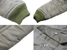 画像をギャラリービューアに読み込む, PHENOMENON フェノメノン MA-1ジャケット 2013年AW 38 M ナイロン ポリエステル グリーン オレンジ シルバー金具 美品 中古 55207