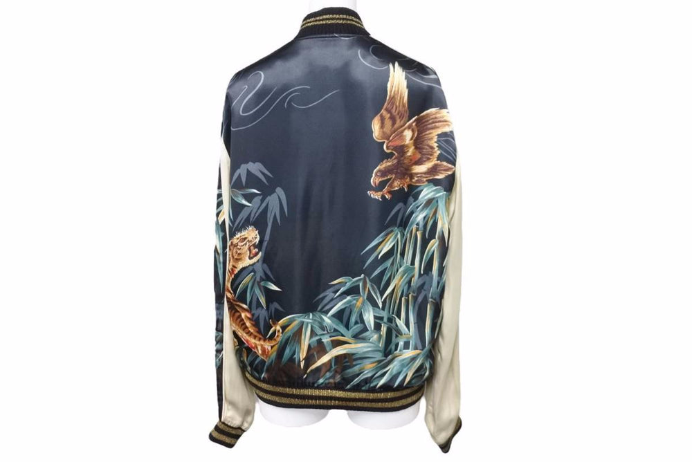 SAINT LAURENT Saint Laurent 16SS Eagle Tiger Sukajan Blouson 416035 Teddy Jacket Size 42 Good Used 55208