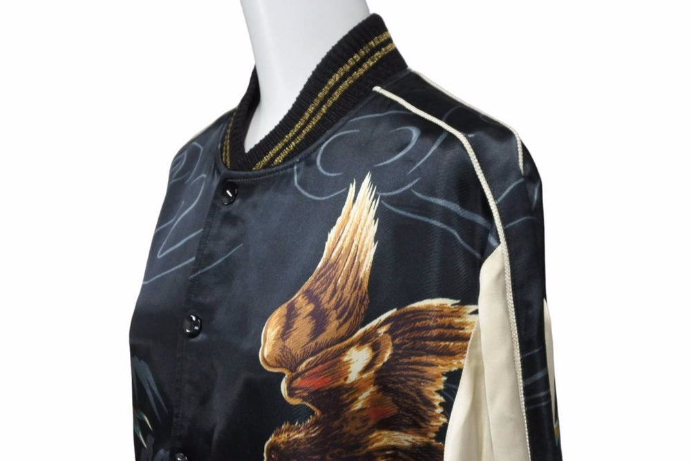 SAINT LAURENT Saint Laurent 16SS Eagle Tiger Sukajan Blouson 416035 Teddy Jacket Size 42 Good Used 55208