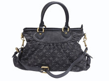 Load image into Gallery viewer, 極美品 LOUIS VUITTON ルイヴィトン ネオカヴィMM ハンドバッグ M95351 モノグラムデニム レザー 2WAY ゴールド金具 中古 4b005521