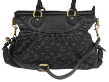 Load image into Gallery viewer, 極美品 LOUIS VUITTON ルイヴィトン ネオカヴィMM ハンドバッグ M95351 モノグラムデニム レザー 2WAY ゴールド金具 中古 4b005521