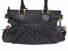Load image into Gallery viewer, 極美品 LOUIS VUITTON ルイヴィトン ネオカヴィMM ハンドバッグ M95351 モノグラムデニム レザー 2WAY ゴールド金具 中古 4b005521