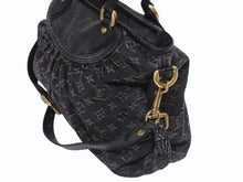 Load image into Gallery viewer, 極美品 LOUIS VUITTON ルイヴィトン ネオカヴィMM ハンドバッグ M95351 モノグラムデニム レザー 2WAY ゴールド金具 中古 4b005521