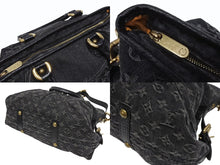 Load image into Gallery viewer, 極美品 LOUIS VUITTON ルイヴィトン ネオカヴィMM ハンドバッグ M95351 モノグラムデニム レザー 2WAY ゴールド金具 中古 4b005521