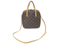 画像をギャラリービューアに読み込む, LOUIS VUITTON ルイヴィトン ハンドバッグ モノグラム スポンティーニ ブラウン M47500 ゴールド金具 良品 中古 55220