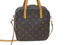 画像をギャラリービューアに読み込む, LOUIS VUITTON ルイヴィトン ハンドバッグ モノグラム スポンティーニ ブラウン M47500 ゴールド金具 良品 中古 55220