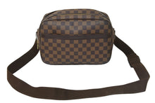 画像をギャラリービューアに読み込む, LOUIS VUITTON ルイヴィトン ショルダーバッグ リポーター PM ダミエ SPO N45253 ブラウン ゴールド金具 美品 中古 4c054743