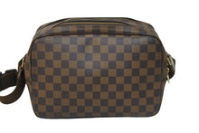 画像をギャラリービューアに読み込む, LOUIS VUITTON ルイヴィトン ショルダーバッグ リポーター PM ダミエ SPO N45253 ブラウン ゴールド金具 美品 中古 4c054743