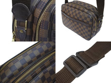 画像をギャラリービューアに読み込む, LOUIS VUITTON ルイヴィトン ショルダーバッグ リポーター PM ダミエ SPO N45253 ブラウン ゴールド金具 美品 中古 4c054743