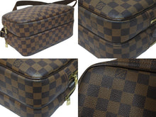 画像をギャラリービューアに読み込む, LOUIS VUITTON ルイヴィトン ショルダーバッグ リポーター PM ダミエ SPO N45253 ブラウン ゴールド金具 美品 中古 4c054743