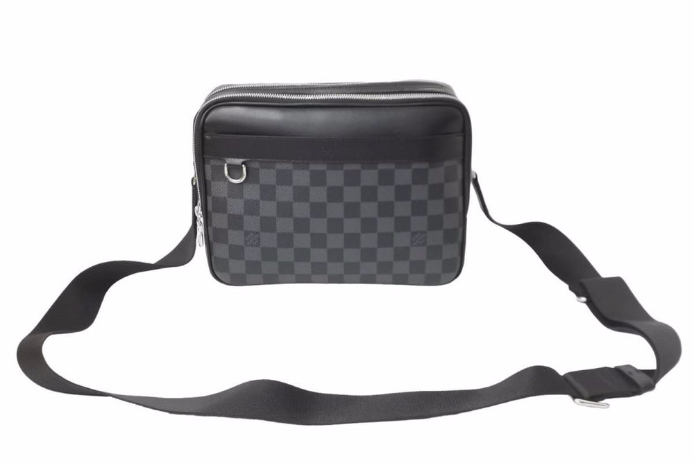 極美品 LOUIS VUITTON トロカデロ メッセンジャー PM ショルダーバッグ ダミエ グラフィット N40087 中古 55224