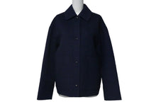 画像をギャラリービューアに読み込む, 新品同様 HERMES エルメス ジャケット コート ネイビー カシミヤ サイズ36 *17-7102 フランス製 中古 55270