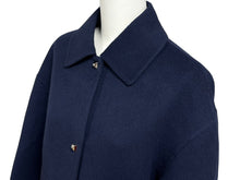画像をギャラリービューアに読み込む, 新品同様 HERMES エルメス ジャケット コート ネイビー カシミヤ サイズ36 *17-7102 フランス製 中古 55270