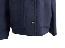 画像をギャラリービューアに読み込む, 新品同様 HERMES エルメス ジャケット コート ネイビー カシミヤ サイズ36 *17-7102 フランス製 中古 55270