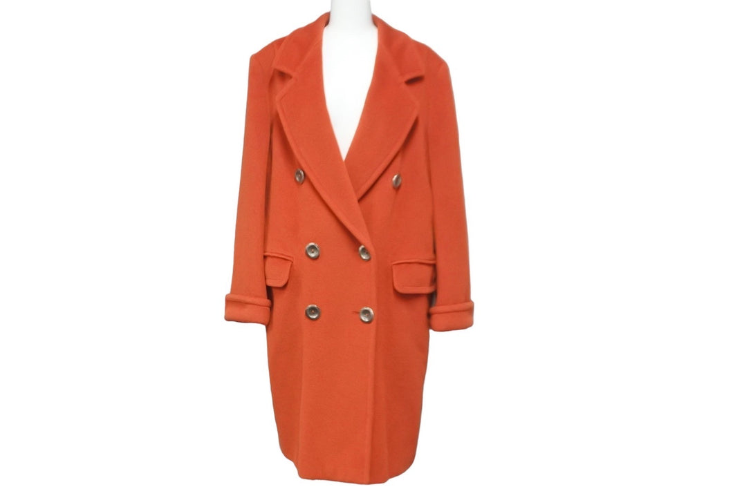 MAX MARA マックスマーラ コート ロングコート ジャケット オレンジ ウール レディース サイズ38 美品 中古 55272 –  Casanova Vintage