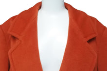 画像をギャラリービューアに読み込む, MAX MARA マックスマーラ コート ロングコート ジャケット オレンジ ウール レディース サイズ38 美品 中古 55272