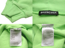 画像をギャラリービューアに読み込む, BALENCIAGA バレンシアガ パーカー WFP 2020 グリーン イエロー ライトグリーン XS 600583 美品 中古 55273