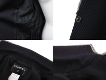 画像をギャラリービューアに読み込む, CHANEL シャネル ジャケット ココマークボタン ナポレオン 06P P28757V18249 ブラック コットン サイズ36 良品 中古 55299