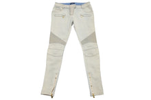Load image into Gallery viewer, BALMAIN バルマン デニムパンツ デニム パンツ スキニー バイカーデニム サイドジップ サイズ36 美品 中古 55311