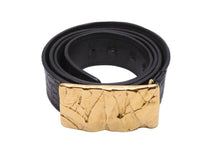 Load image into Gallery viewer, TOM FORD トムフォード ベルト バックル サイズ 105/42 レザー クロコ ゴールド ブラウン 良品 中古 55336