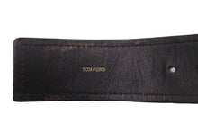 Load image into Gallery viewer, TOM FORD トムフォード ベルト バックル サイズ 105/42 レザー クロコ ゴールド ブラウン 良品 中古 55336