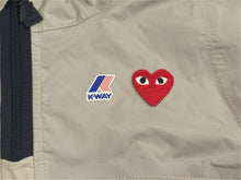 画像をギャラリービューアに読み込む, PLAY COMME des GARCONS K-WAY プレイコムデギャルソン ケイウェイ パーカー CA#06569 ベージュ ナイロン キッズ サイズ 4YEARS 美品 中古 4b005535