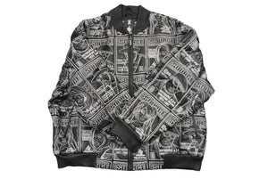 Very good condition al wissam jacket fully embroidered SOURCE MAGAZINE leather jacket used 55358