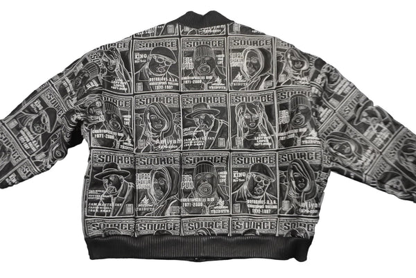 Very good condition al wissam jacket fully embroidered SOURCE MAGAZINE leather jacket used 55358