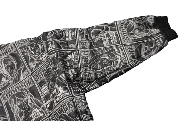 Very good condition al wissam jacket fully embroidered SOURCE MAGAZINE leather jacket used 55358