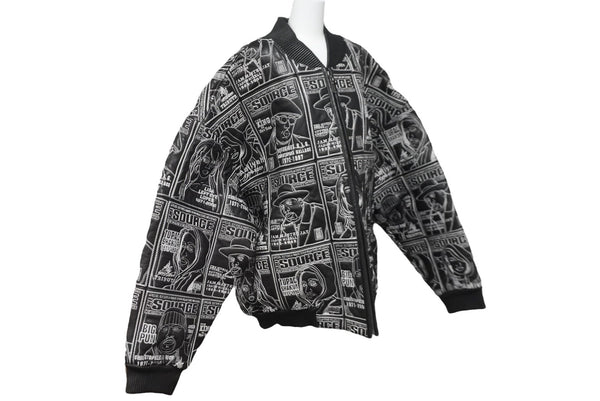 Very good condition al wissam jacket fully embroidered SOURCE MAGAZINE leather jacket used 55358