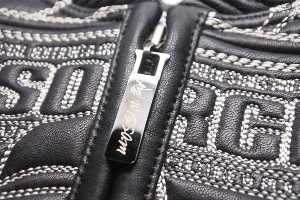 Very good condition al wissam jacket fully embroidered SOURCE MAGAZINE leather jacket used 55358