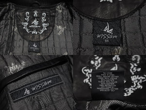 Very good condition al wissam jacket fully embroidered SOURCE MAGAZINE leather jacket used 55358