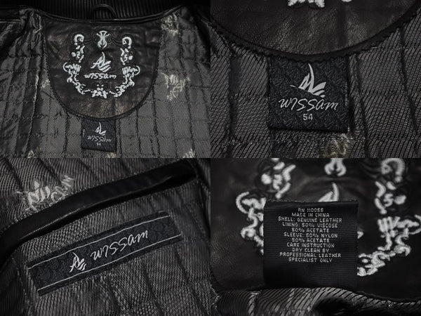 Very good condition al wissam jacket fully embroidered SOURCE MAGAZINE leather jacket used 55358