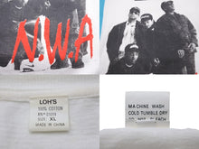 画像をギャラリービューアに読み込む, N.W.AＴシャツ 半袖 raptee ラップT ラップTEE 90's 90年代 vintage ヴィンテージ TシャツサイズXL 良品 中古 55369