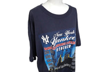 画像をギャラリービューアに読み込む, Yankees ヤンキース world series chmpions 199 Tシャツ 半袖 ネイビー サイズ L 美品 中古 55375