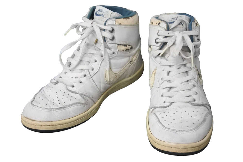 NIKE ナイキ AIR JORDAN1 エアージョーダン AJ1 OG High スニーカー メタリックブルー 1985 良品 中古 55379