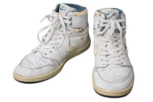 NIKE AIR JORDAN1 Air Jordan AJ1 OG High Sneakers Metallic Blue 1985 Good Used 55379