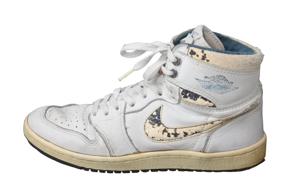 NIKE ナイキ AIR JORDAN1 エアージョーダン AJ1 OG High スニーカー メタリックブルー 1985 良品 中古 55379