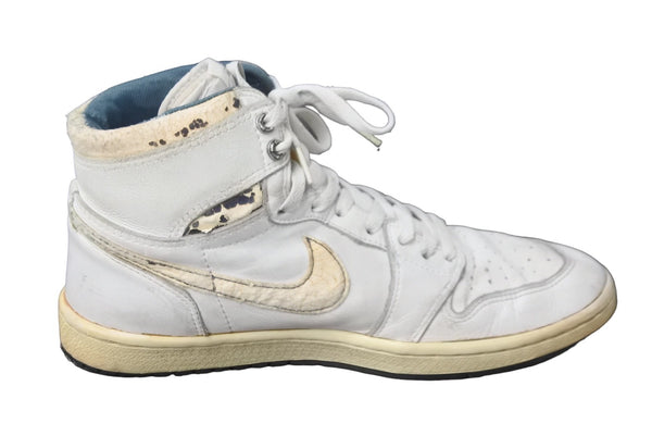 NIKE AIR JORDAN1 Air Jordan AJ1 OG High Sneakers Metallic Blue 1985 Good Used 55379