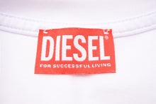 画像をギャラリービューアに読み込む, DIESEL ディーゼル T-Rowy カットアウト ロゴ 半袖Ｔシャツ ホワイト 白 トップス オーバーサイズ A11559 サイズXS 美品 中古 55393