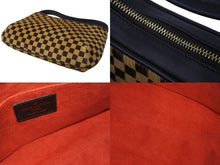 画像をギャラリービューアに読み込む, LOUIS VUITTON ルイヴィトン ハンドバッグ タイガー ダミエソバージュ ハラコ レザーM92132 ブラウン ゴールド 美品 中古 55409