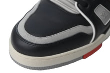 画像をギャラリービューアに読み込む, LOUIS VUITTON ルイヴィトン スニーカー ハイトップ トレイナー 19SS ブラック グレー 8 1/2 ヴァージル 1A7RTY 美品 中古 55414