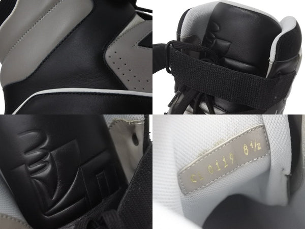 LOUIS VUITTON ルイヴィトン スニーカー ハイトップ トレイナー 19SS ブラック グレー 8 1/2 ヴァージル 1A7RTY 美品 中古 55414