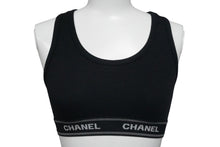 Load image into Gallery viewer, 新品未使用 CHANEL シャネル インナーセットアップ P03020V01014 コットン スパンデックス ブラック サイズ38 中古 55439