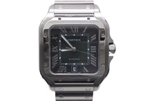 画像をギャラリービューアに読み込む, 新品同様 2023年 カルティエ CARTIER サントス ドゥ カルティエ ウォッチ LM WSSA0062 グリーン 中古 55448