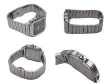 画像をギャラリービューアに読み込む, 新品同様 2023年 カルティエ CARTIER サントス ドゥ カルティエ ウォッチ LM WSSA0062 グリーン 中古 55448