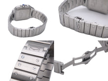 画像をギャラリービューアに読み込む, 新品同様 2023年 カルティエ CARTIER サントス ドゥ カルティエ ウォッチ LM WSSA0062 グリーン 中古 55448