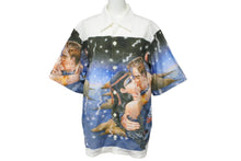 画像をギャラリービューアに読み込む, PRADA プラダ 半袖シャツ 16AW アーカイブ Impossible True Love ホワイト マルチカラー サイズL 美品 中古 55452