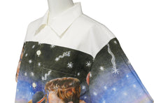 画像をギャラリービューアに読み込む, PRADA プラダ 半袖シャツ 16AW アーカイブ Impossible True Love ホワイト マルチカラー サイズL 美品 中古 55452