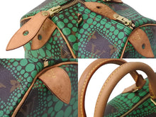画像をギャラリービューアに読み込む, LOUIS VUITTON ルイヴィトン ハンドバッグ M40694 スピーディ30 パンプキンドット 草間彌生 ヴェール ゴールド金具 美品 中古 55453